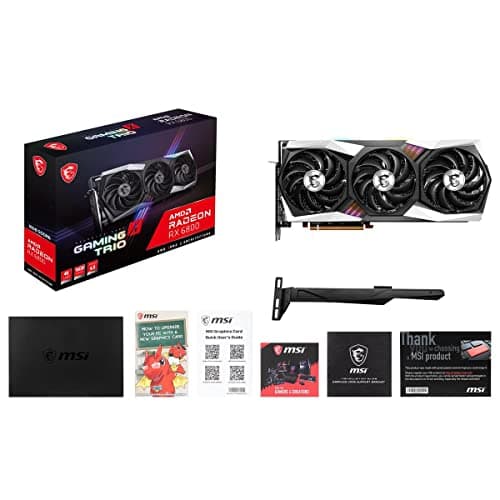 MSI GAMING X TRIO Radeon RX 6800 16GB GDDR6 Black Silver image