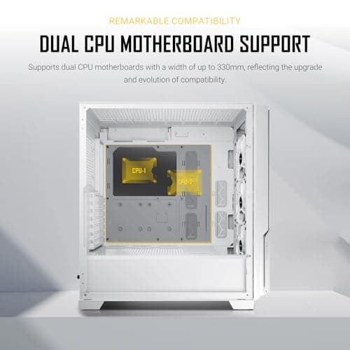 Antec P20C ATX Mid Tower White with Tempered Glass Side Panel and USB 3.2 Gen 2 Type-C, USB 3.2 Gen 1 Type-A image