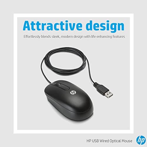 HP QY777AA Optical Wired Mouse image