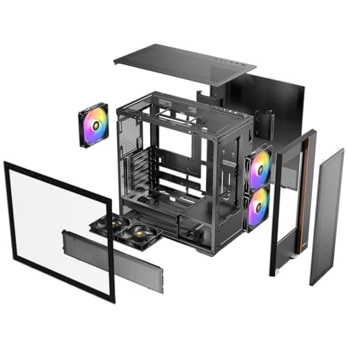 Antec FLUX REAR Mid Tower Case With Tempered Glass image