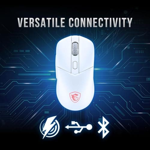 MSI VERSA 300 Wireless Gaming Mouse White image