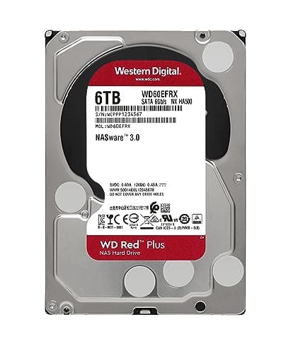 Western Digital Red Plus 6TB HDD 5400RPM 3.5" SATA 6.0 Gb/s image