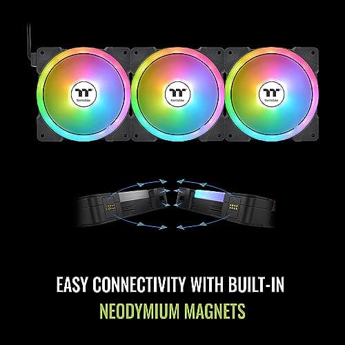 Thermaltake SWAFAN EX14 140mm Black ARGB PWM 3-Pack image