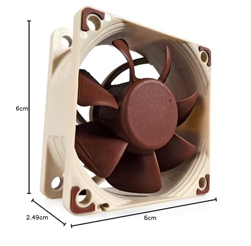 Noctua NF-A6x25-PWM 60mm Brown PWM 17.19 CFM 1-Pack image
