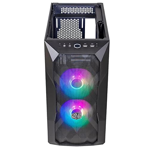 Cooler Master TD300 Micro ATX Mini Tower Black Tempered Glass Side Panel Mesh image