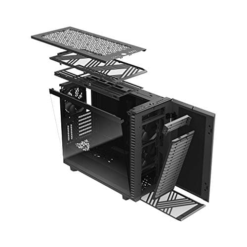 Fractal Design Define 7 Gray Solid Brushed Aluminum/Steel E-ATX Silent Modular Mid Tower Computer Case image