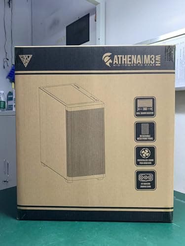 GAMDIAS ATHENA M3 ATX Mid Tower White Tempered Glass Side Panel image