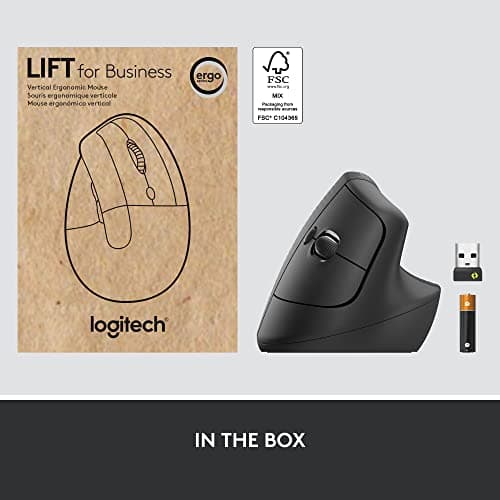 Logitech Lift for Business Wireless/Wired/Bluetooth Optical Mouse image