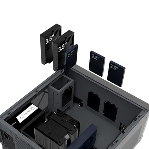 Silverstone Crown 04 HTPC Black with Mesh Side Panel and USB 3.2 Gen 2 Type-C USB 3.2 Gen 1 Type-A image