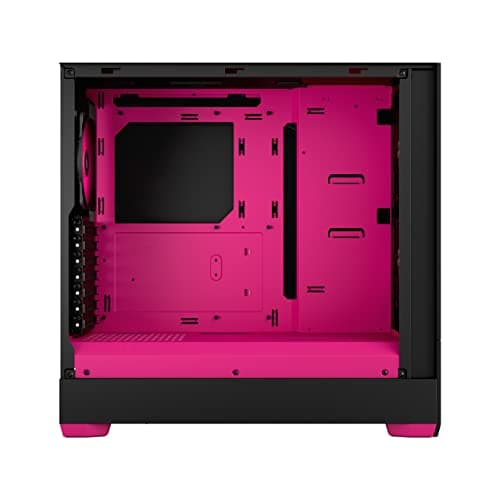 Fractal Design Pop Air ATX Mid Tower Pink / Black Tempered Glass Side Panel image