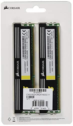 Corsair XMS3 Black / Silver DDR3-1600 CL9 16GB (2x8GB) image