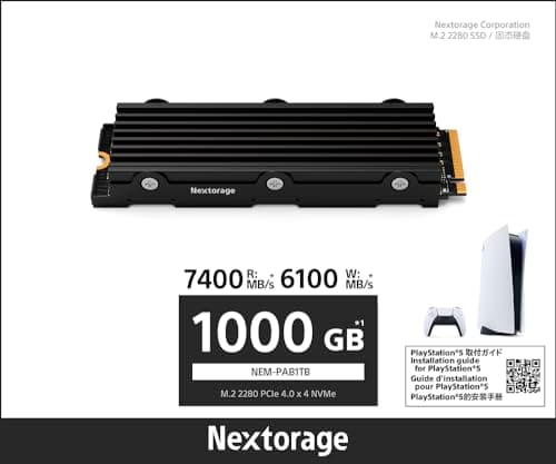 Nextorage NEM-PAB 1TB M.2 SSD PCIe 4.0 NVMe image