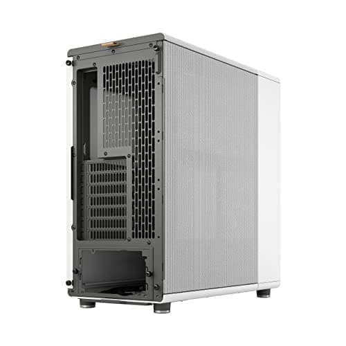 Fractal Design North ATX Mid Tower PC Case - Chalk White with Walnut Front and Mesh Side Panel image