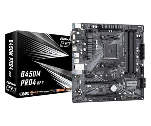 ASRock B450M PRO4 R2.0 AM4 DDR4 Micro ATX image