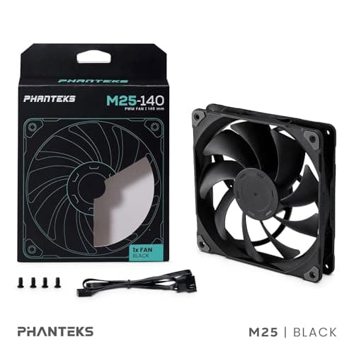 Phanteks M25-140 140mm Black PWM 104.62 CFM 1-Pack image