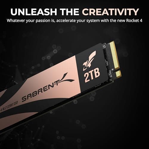 Sabrent Rocket 4 2TB SSD M.2 PCIe 4.0 NVMe image