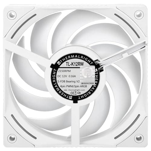 Thermalright TL-K12RW 120mm White Addressable RGB PWM 69 CFM image