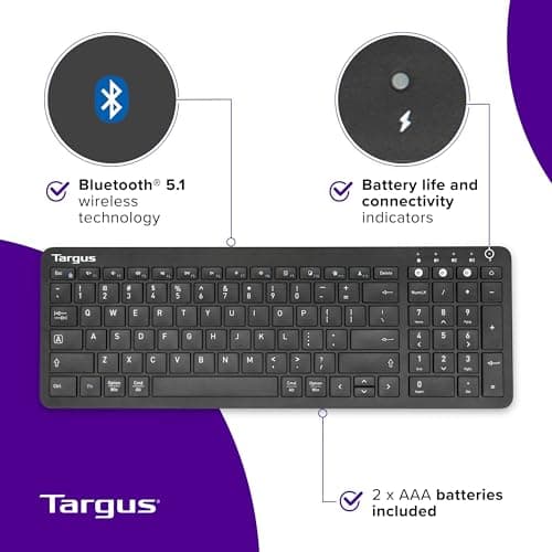 Targus AKB863US Bluetooth Slim Keyboard image