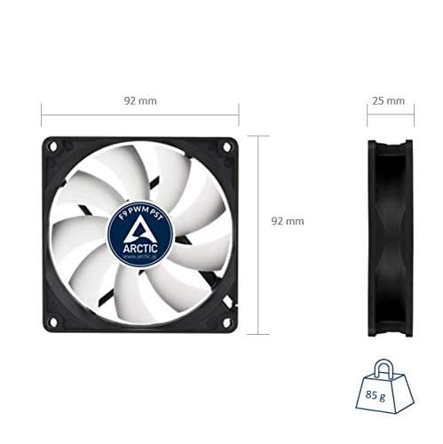 ARCTIC F9 92mm Black PWM 43 CFM 1-Pack image