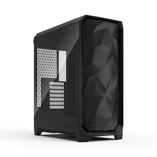 Fractal Design Meshify 3 ATX Mid Tower Black Tinted Tempered Glass Side Panel with USB 3.2 Gen 2x2 Type-C and USB 3.2 Gen 1 Type-A image