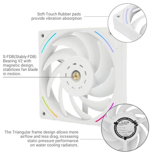 Thermalright TL-K12 120mm White PWM 69 CFM image
