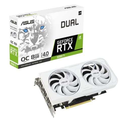 Asus DUAL OC GeForce RTX 3060 Ti 8GB GDDR6X White main image