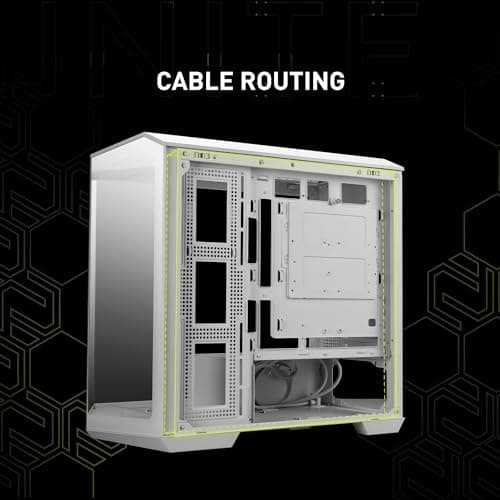 MSI MAG PANO M100R PZ Micro ATX Mid Tower White with Tempered Glass Side Panel and USB 3.2 Gen 2x2 Type-C / USB 3.2 Gen 1 Type-A image