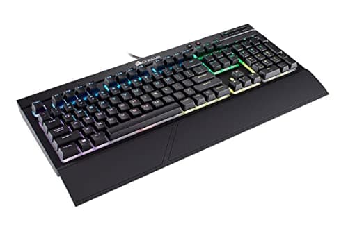Corsair K68 RGB Mechanical Gaming Keyboard, Backlit RGB LED, Dust and Spill Resistant - Linear & Quiet - Cherry MX Red image