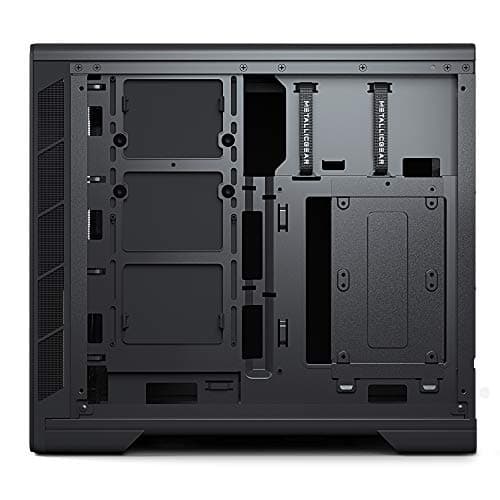 MagniumGear Neo Mini V2 Mini-ITX Desktop Silver Tempered Glass Side Panel Front USB 3.2 Gen 1 Type-A image