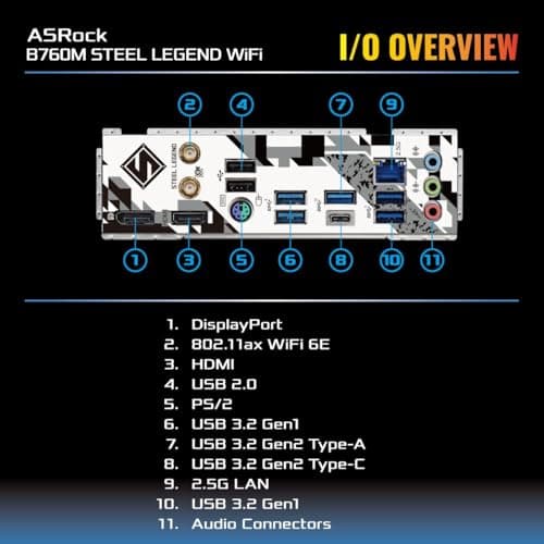 ASRock B760M Steel Legend WiFi LGA1700 DDR5 Micro ATX image