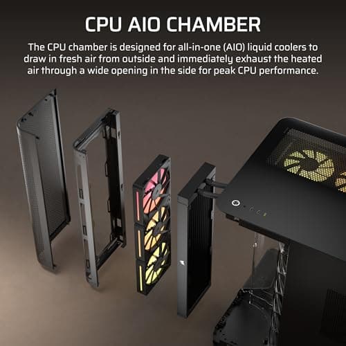 Corsair AIR 5400 LX-R RGB iCUE LINK Black image