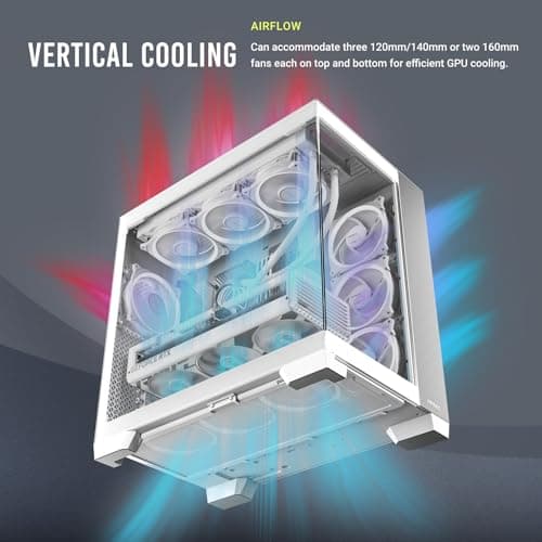 Antec C8 ATX Full Tower White / Silver with Tempered Glass Side Panel and USB 3.2 Gen 2 Type-C, USB 3.2 Gen 1 Type-A image