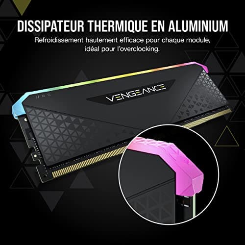 Corsair Vengeance RGB RS Black / Gray DDR4-3200 CL16 16GB (2x8GB) image