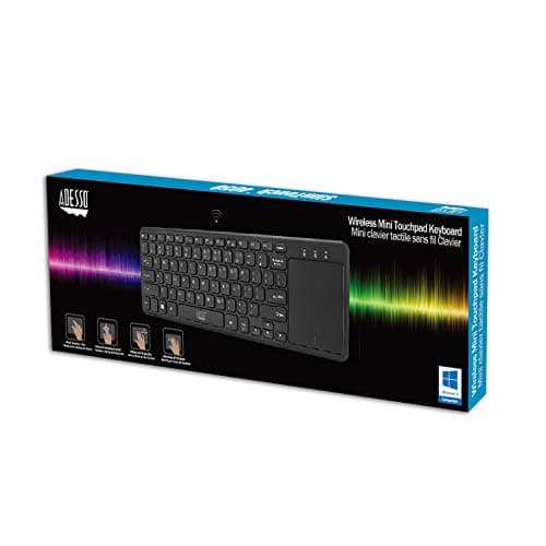 Adesso SlimTouch Wireless Standard Keyboard With Touchpad image