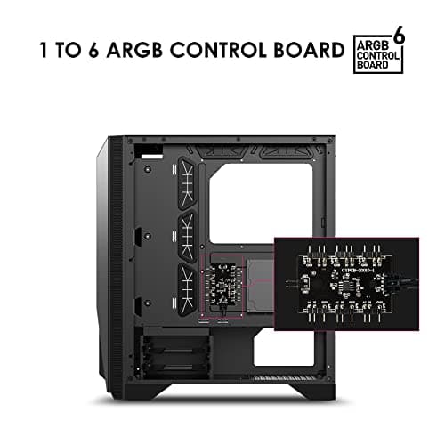 MSI MPG GUNGNIR 120R ATX Mid Tower Black with Tempered Glass Side Panel and USB 3.2 Gen 2x2 Type-C USB 3.2 Gen 1 Type-A image