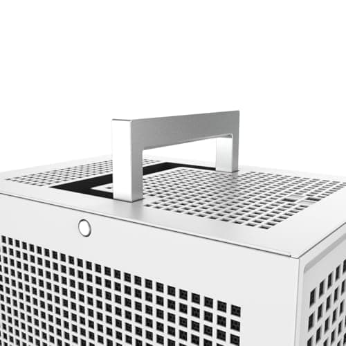 HYTE REVOLT 3 Mini-ITX Tower White Mesh Side Panel, USB 3.2 Gen 2 Type-C, USB 3.2 Gen 1 Type-A image