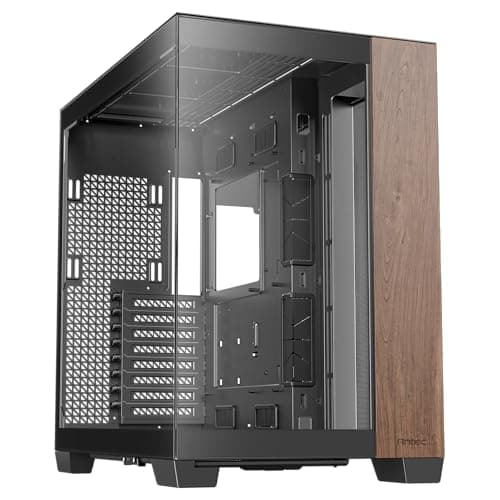 Antec C8 Wood ATX Full Tower Black / Brown with Tempered Glass Side Panel and USB 3.2 Gen 2 Type-C USB 3.2 Gen 1 Type-A image