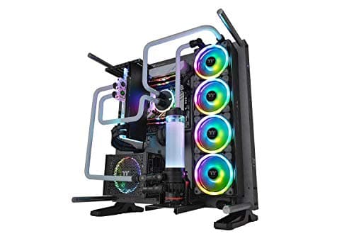 Thermaltake Riing Trio 14 RGB TT Premium Edition 140mm RGB PWM 60.68 CFM Black 3-Pack image