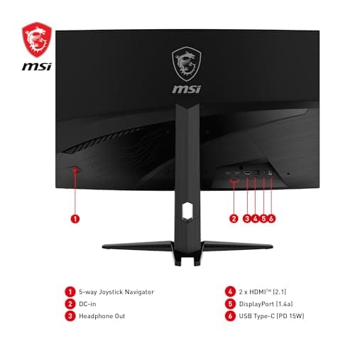 MSI MAG 321CUP 31.5" 4K 160Hz VA Curved Monitor image