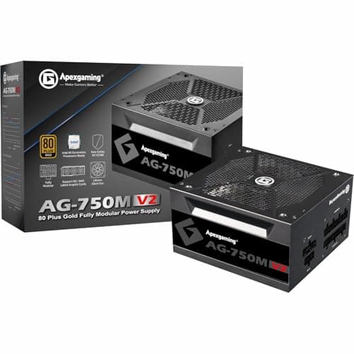 Apex AG-M Black 750W Fully Modular 80+ Gold Certified image