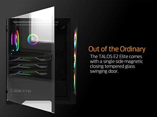 GAMDIAS TALOS E2 ELITE ATX Mid Tower Black Tempered Glass Side Panel image