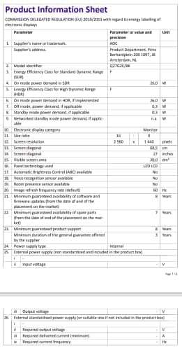 AOC Q27G2E/BK 27" 1440p 155Hz VA Monitor image
