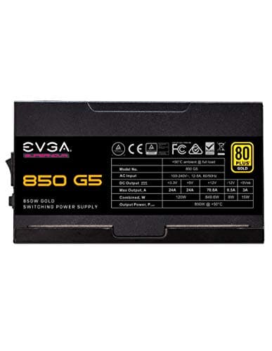 EVGA SuperNOVA 850 G5 850W Fully Modular 80+ Gold Certified image