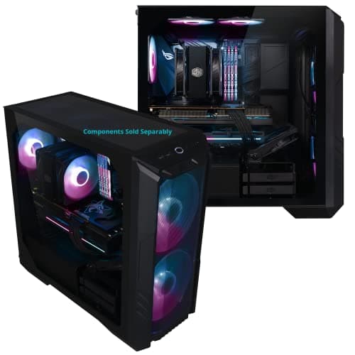 Cooler Master HAF 500 ATX Mid Tower Black Tempered Glass Side Panel image