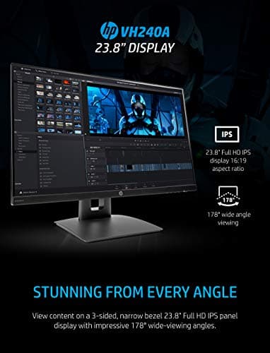 HP VH240a 23.8" 1080p 60Hz IPS Monitor image