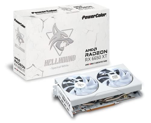 PowerColor Hellhound Spectral Radeon RX 6650 XT 8GB GDDR6 White main image
