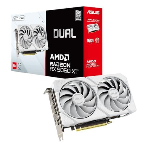 ASUS Dual Radeon RX 9060 XT 16GB GDDR6 White Edition main image