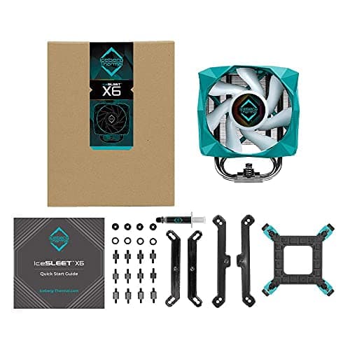 Iceberg Thermal IceSLEET X6 76 CFM Air 159mm Teal / Silver image
