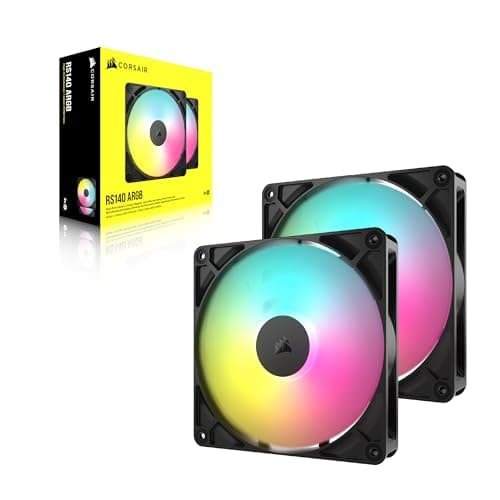 Corsair RS140 140mm Black ARGB PWM 95.5 CFM 2-Pack image