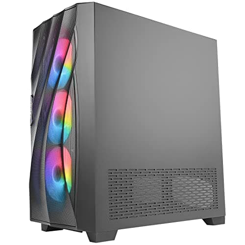 Antec DF700 FLUX ATX Mid Tower Black Tempered Glass Side Panel, USB 3.2 Gen 1 Type-A image